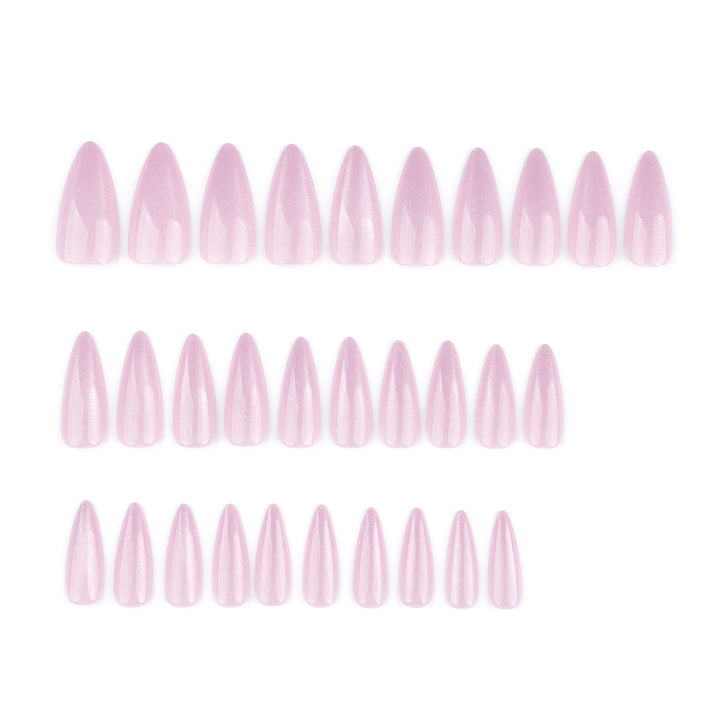 Artful Stiletto Nails with Shimmering Glitter Kalsten