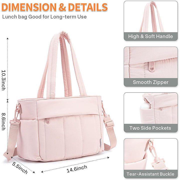 Stylish and Practical Tote Bag with Removable Shoulder Straps Kalsten