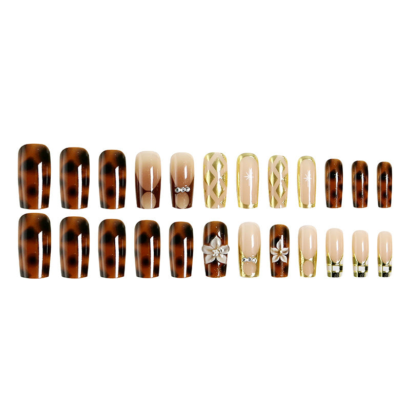 Acrylic nail set with glamorous decorations and elegant designs Kalsten
