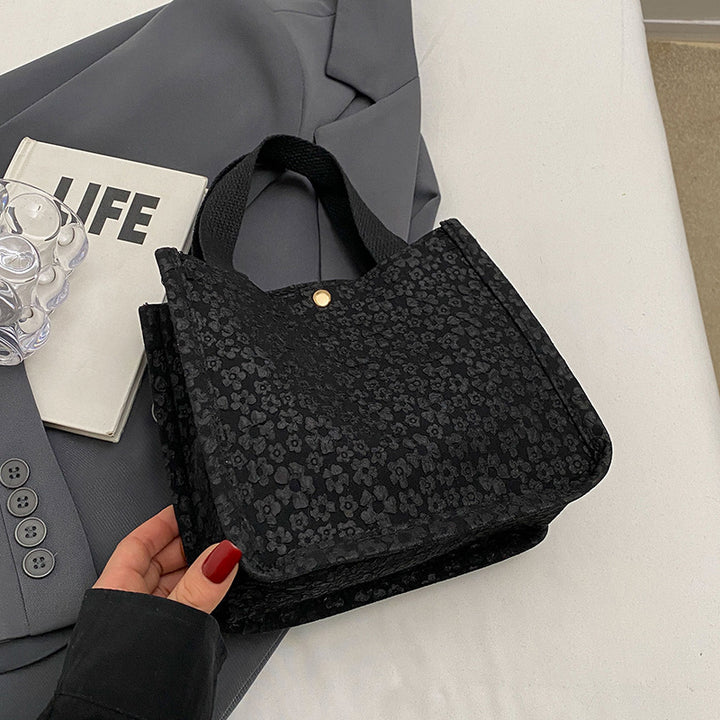 Floral Print Fabric Shoulder Bag