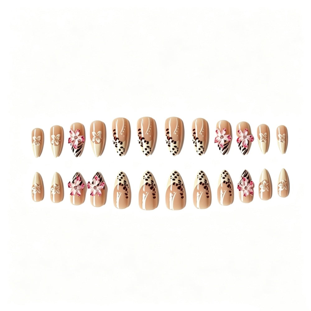 Creative Art Nails with Floral and Animal Motifs Kalsten