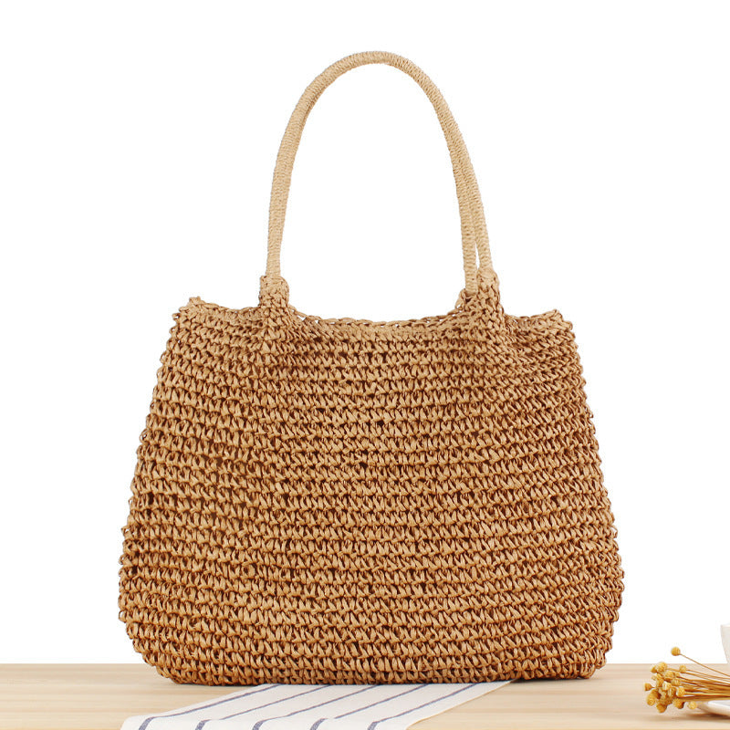 Large, Handcrafted Rattan Shopper Kalsten