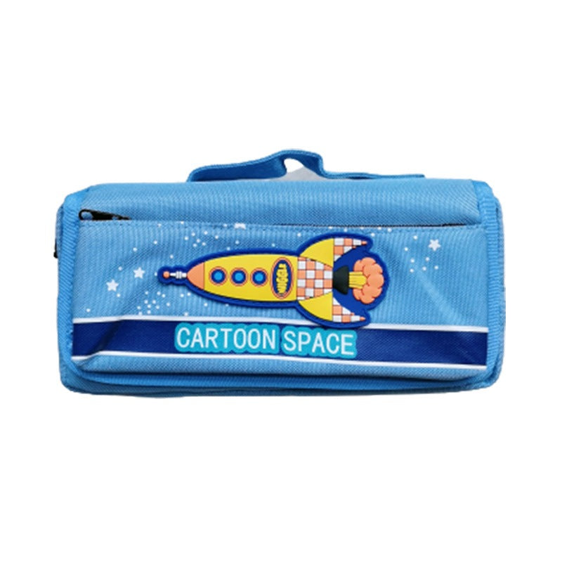 Cartoon-Themed Space Pencil Case
