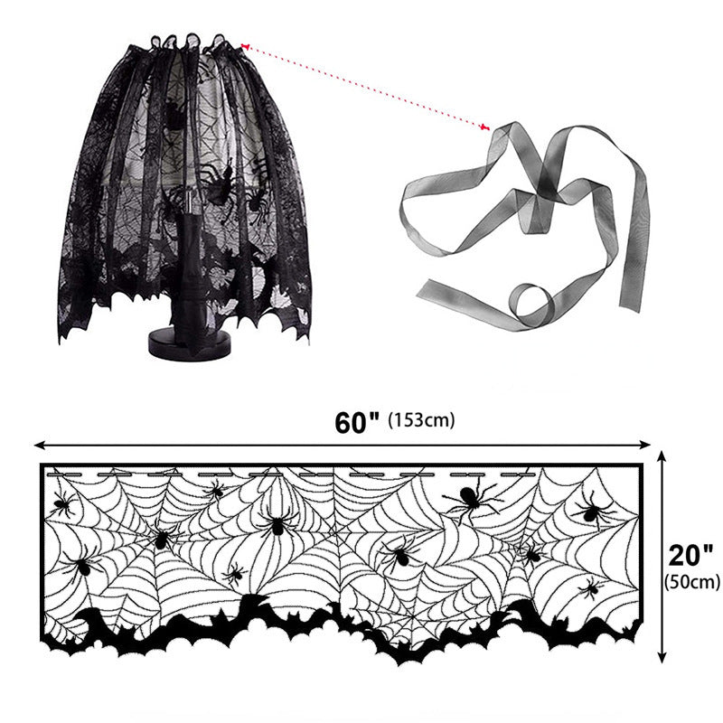 Decorative Spider Web Tablecloth