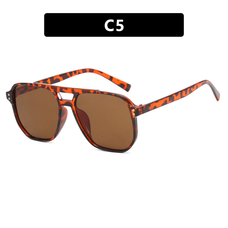 Women's oversized sunglasses with geometric design and UV protection Kalsten