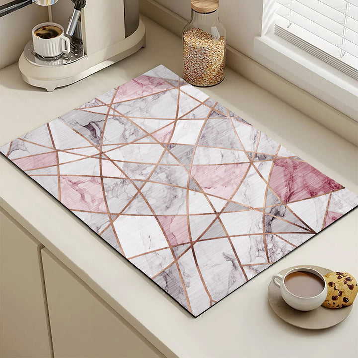 Abstract Geometric Kitchen Mat Kalsten