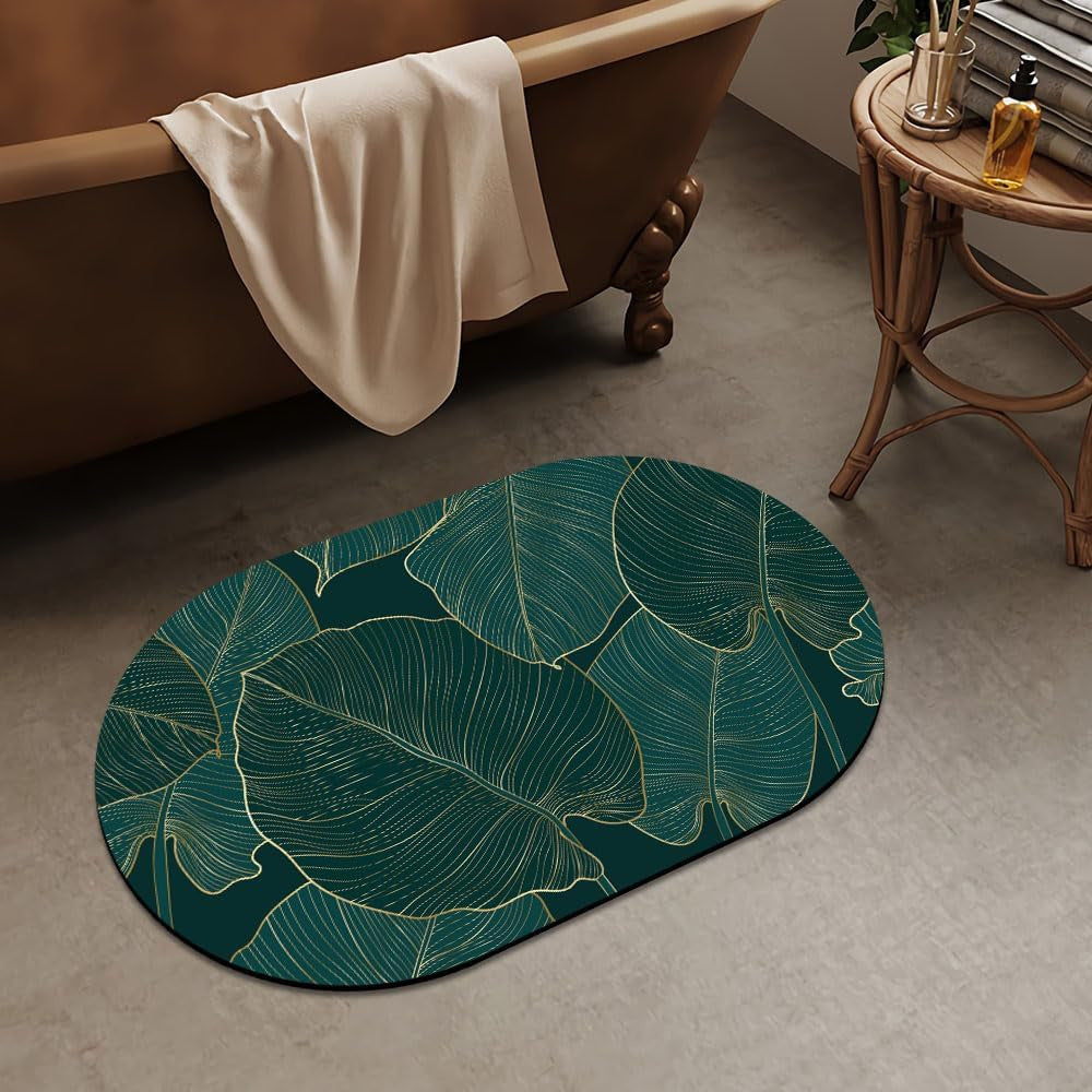 Luxurious Abstract Marble Design Bath Mat