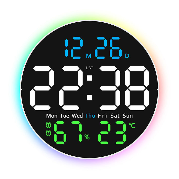 Digital LED alarm clock with hygrometer and temperature display Kalsten