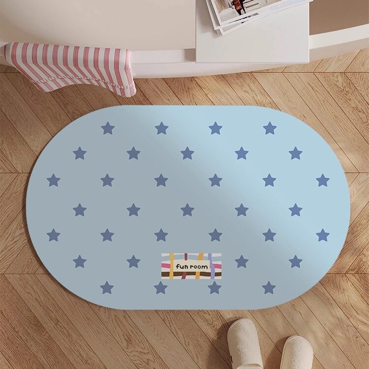 Playful Bunny-Themed Bath Mat