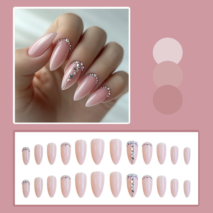 Nail set with elegant glitter accents Kalsten