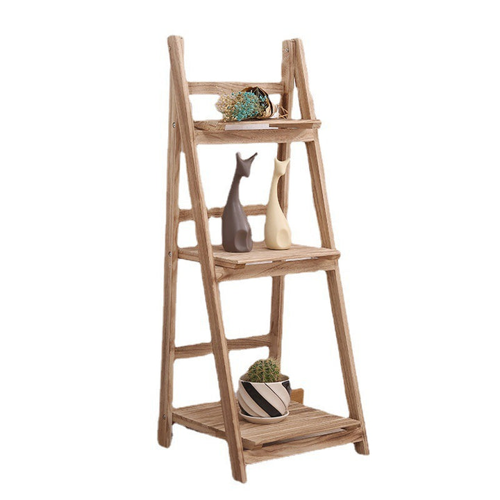 Multi-Tiered Wooden Ladder Shelf Kalsten