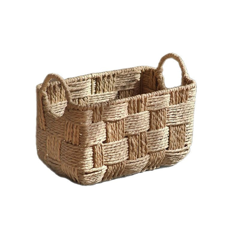 Handcrafted Natural Fiber Storage Basket  1788889841