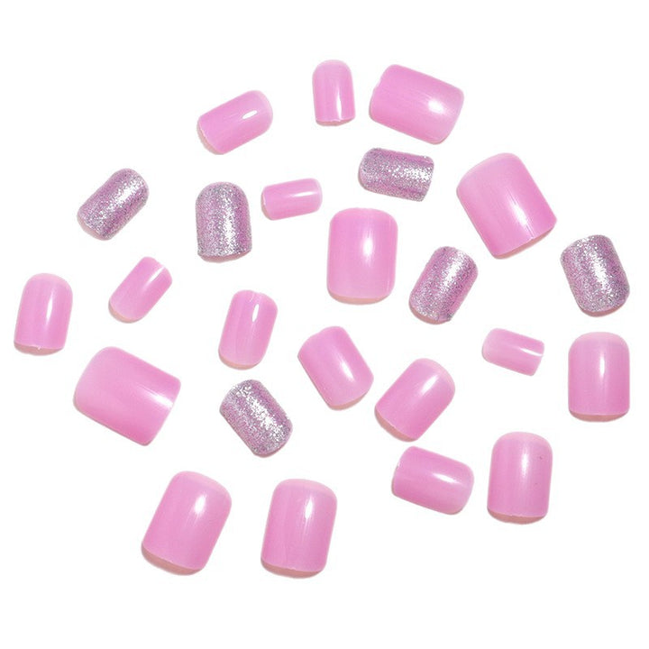 Decorative Press-On Nail Set with Glitter Accents Kalsten