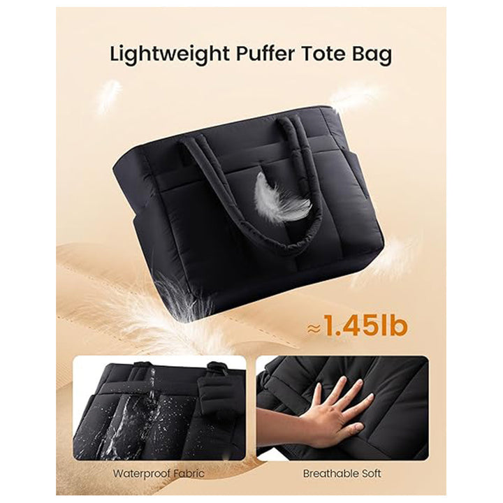 Spacious Quilted Work Tote Kalsten