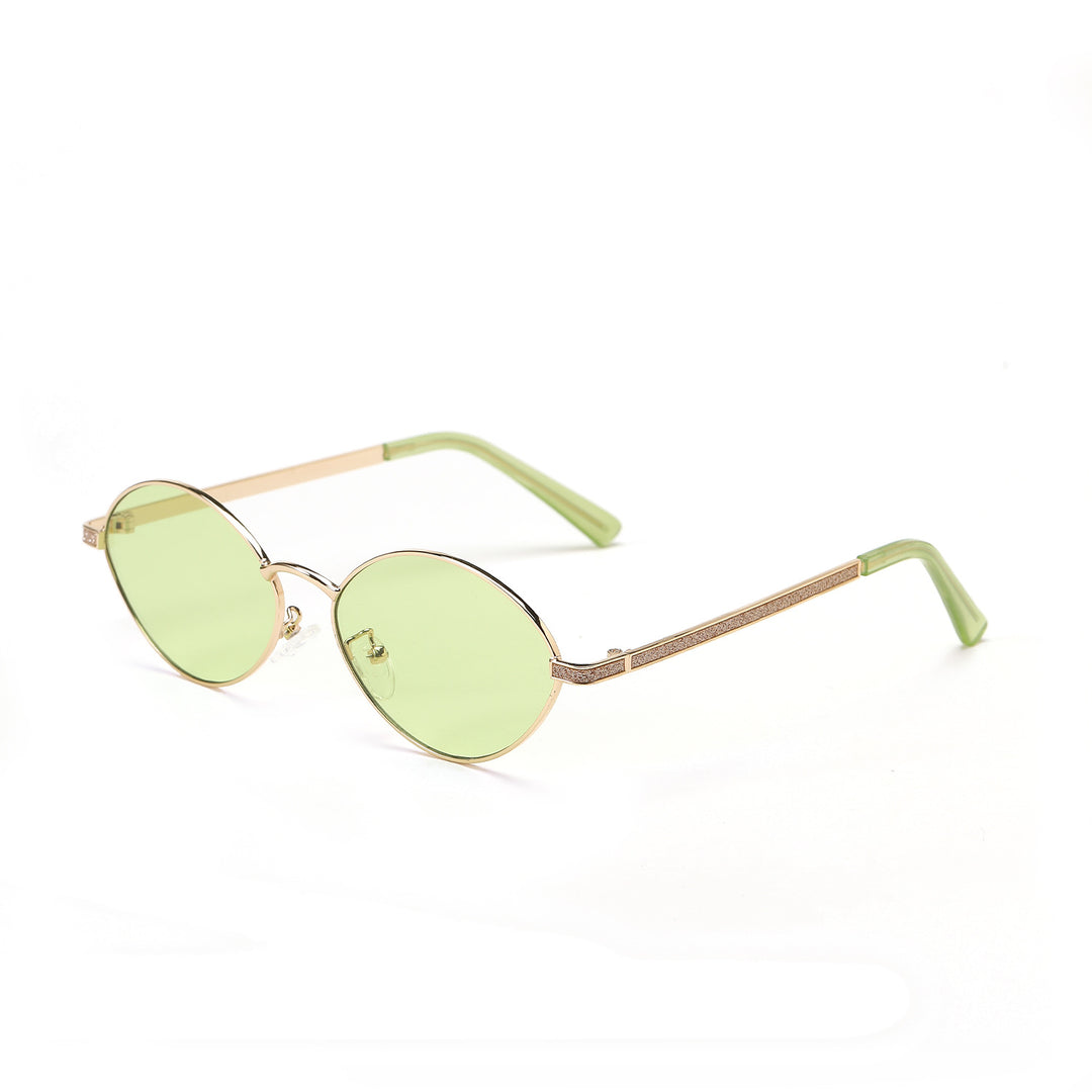 Women's fashionable round sunglasses with luxurious accents Kalsten