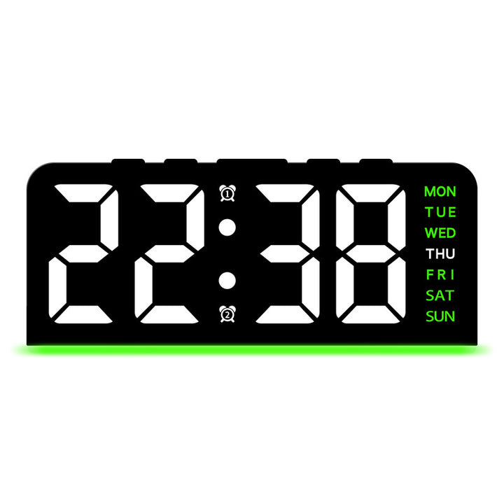 Digital alarm clock with large LED display and multifunctional display Kalsten