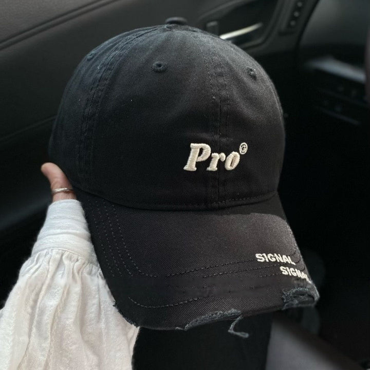 Distressed Adjustable Denim Baseball Cap