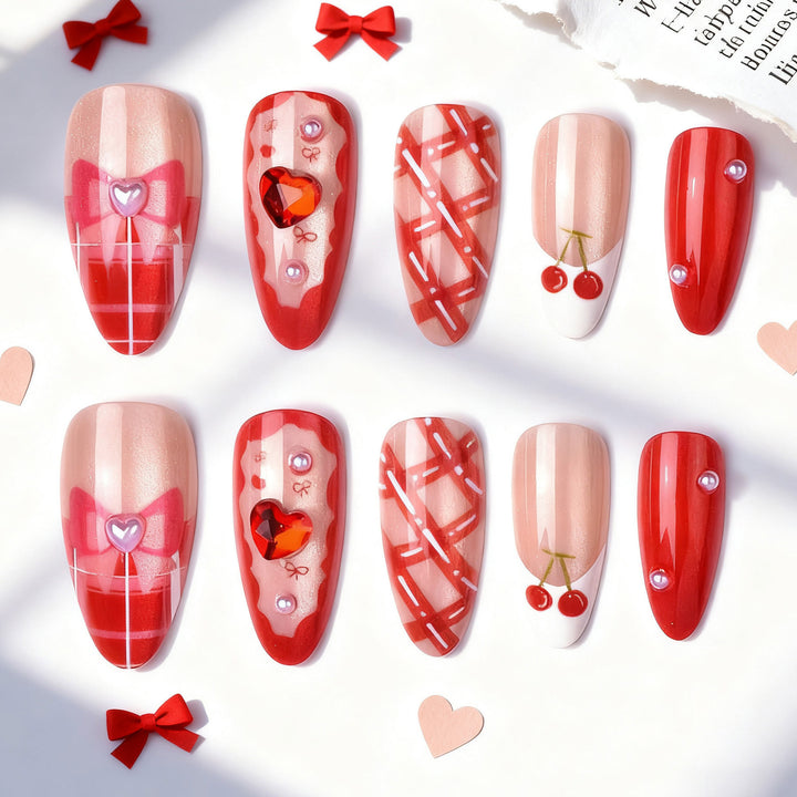 Playful Artificial Nail Set Kalsten