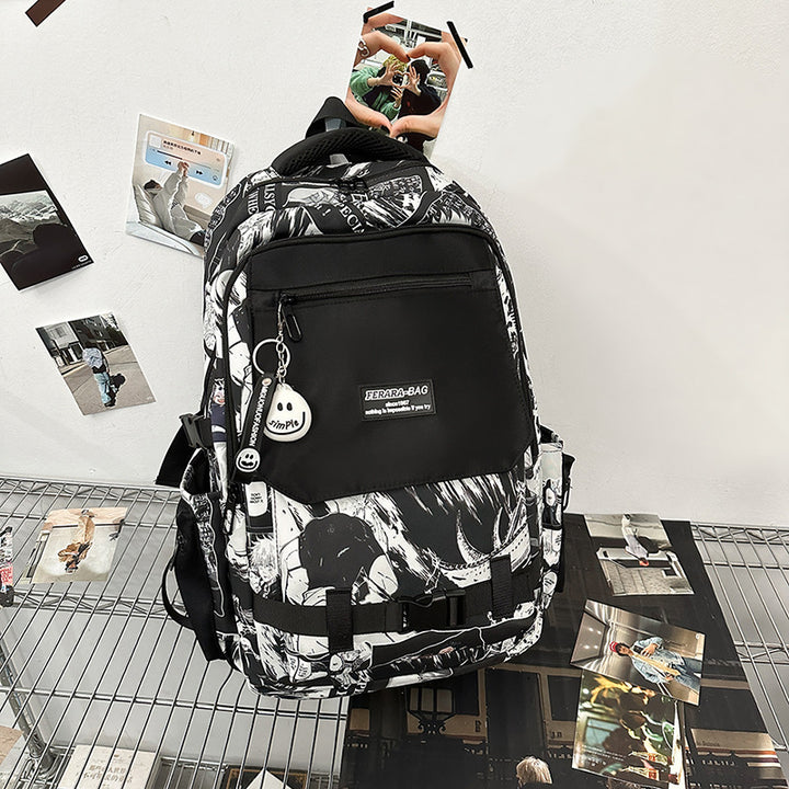 Artistic Graphic Print Backpack Kalsten