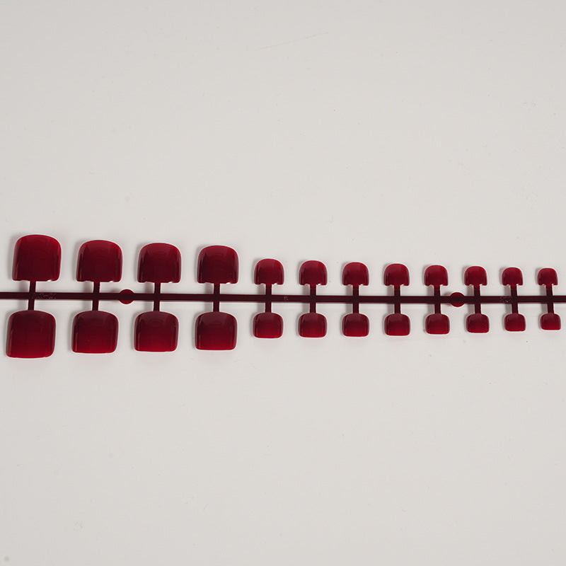 Glossy Square Press-On Nail Set Kalsten