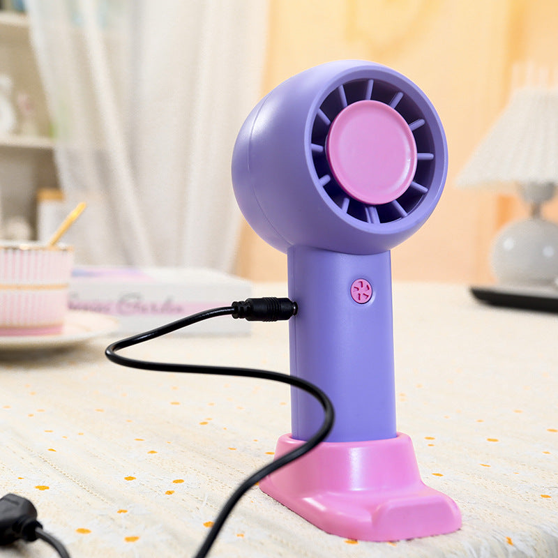 Women Portable Mini Hand Fan with USB Port Kalsten