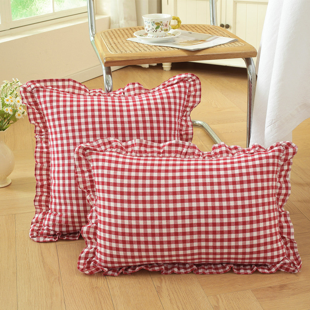 Decorative Ruffled Throw Pillows