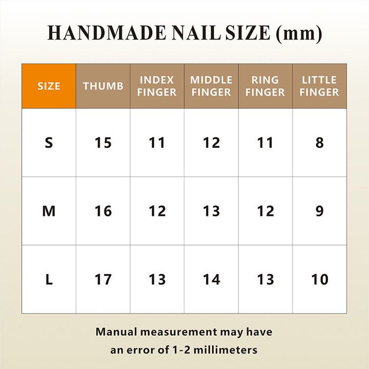 Artificial Nails Set with handcrafted, creative design elements Kalsten