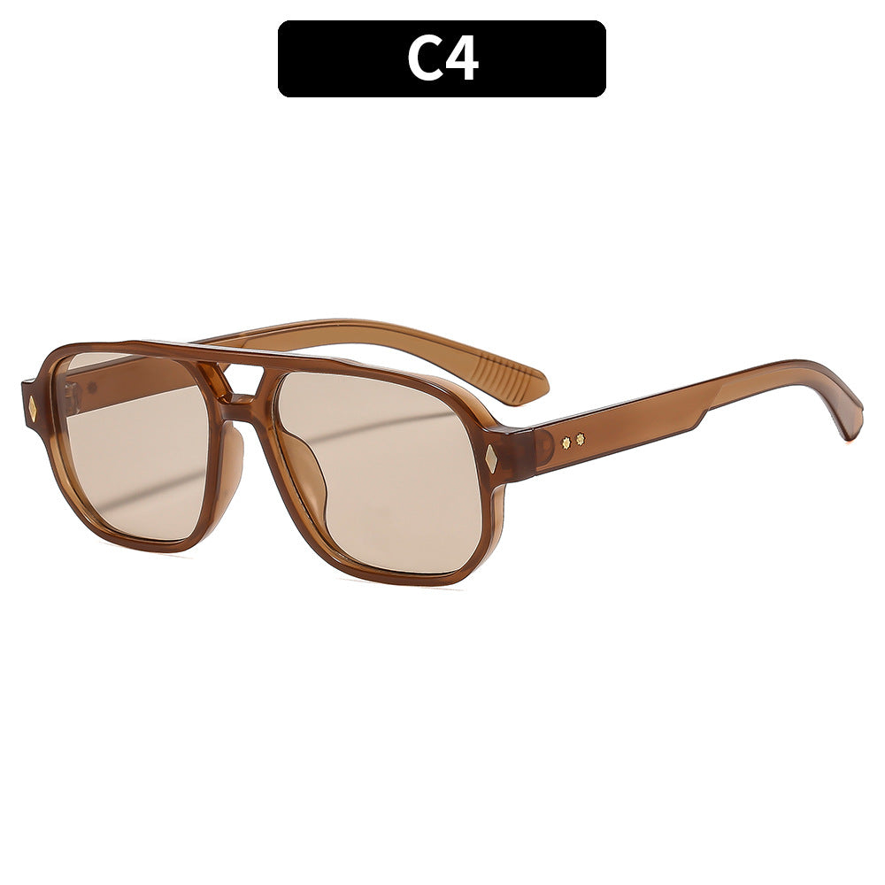 Bold Geometric Frame Sunglasses
