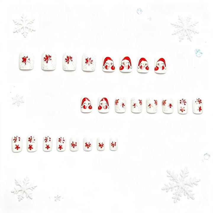 Artificial nails with festive Christmas design Kalsten