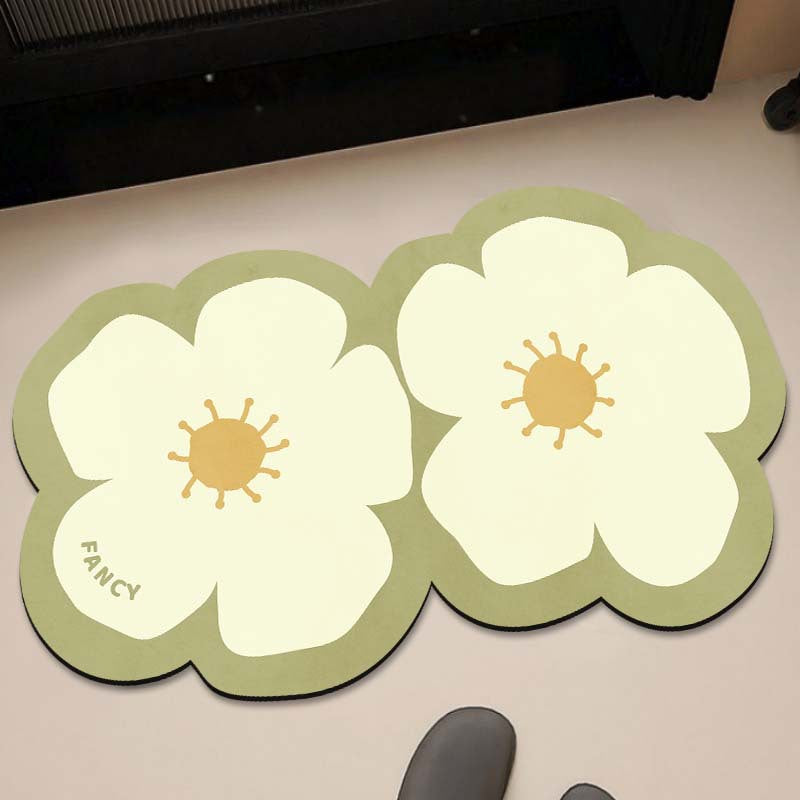 Decorative Floral Bath Mat