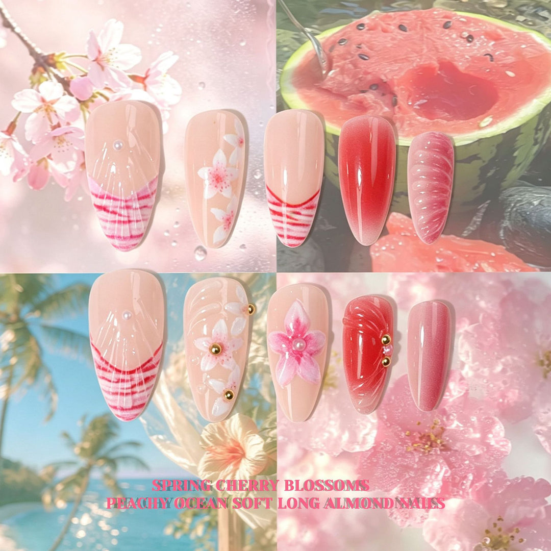 Floral Art Press-On Nail Tips Collection Kalsten