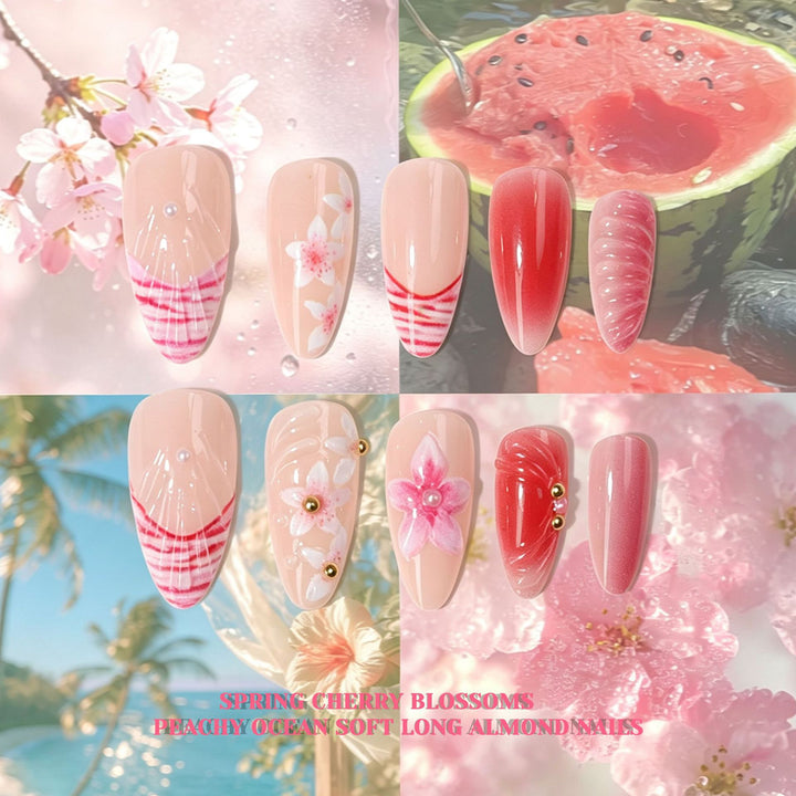 Floral Art Press-On Nail Tips Collection Kalsten