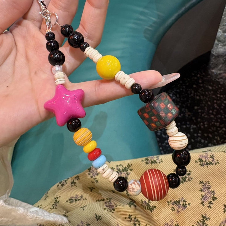 Fun-Themed Beaded Charm Necklace Kalsten