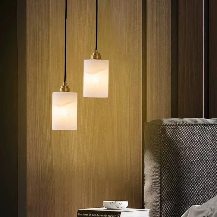 Modern Alabaster Pendant Light