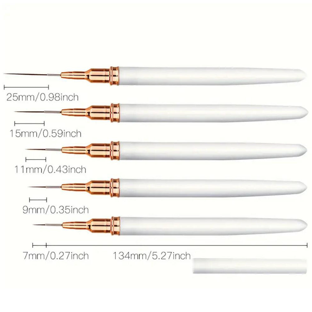 Precision Nail Art Detailing Brushes Set Kalsten