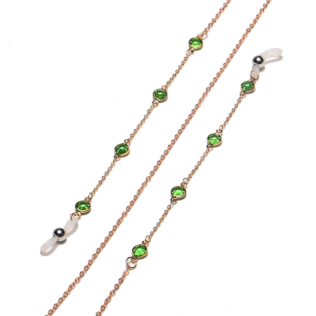 Elegant Gemstone Eyewear Chain Kalsten