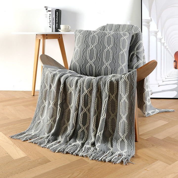 Textured Throw Blanket Kalsten