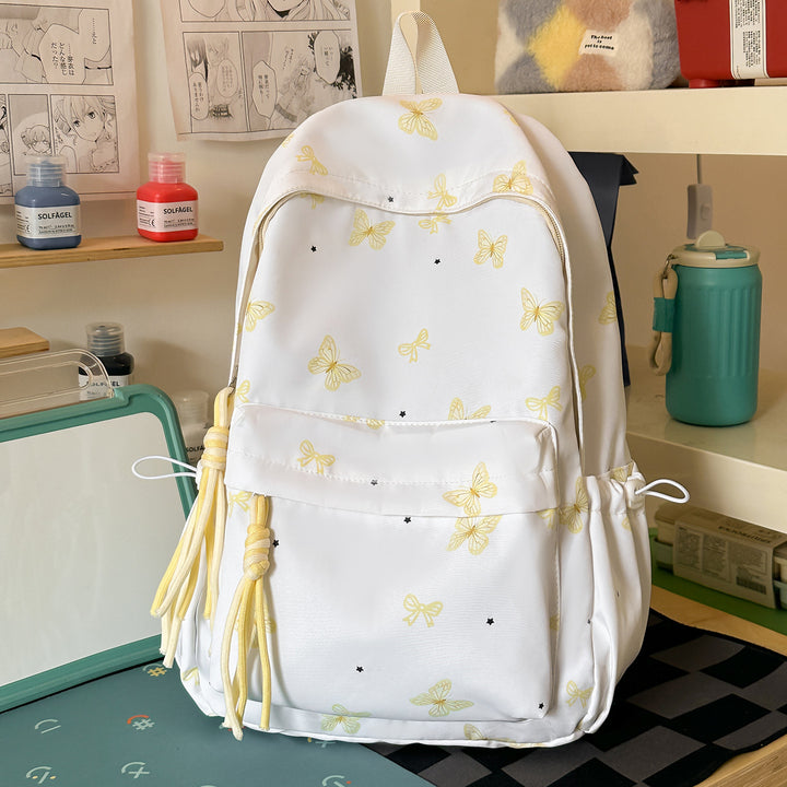 Charming Butterfly Print Casual Backpack Kalsten