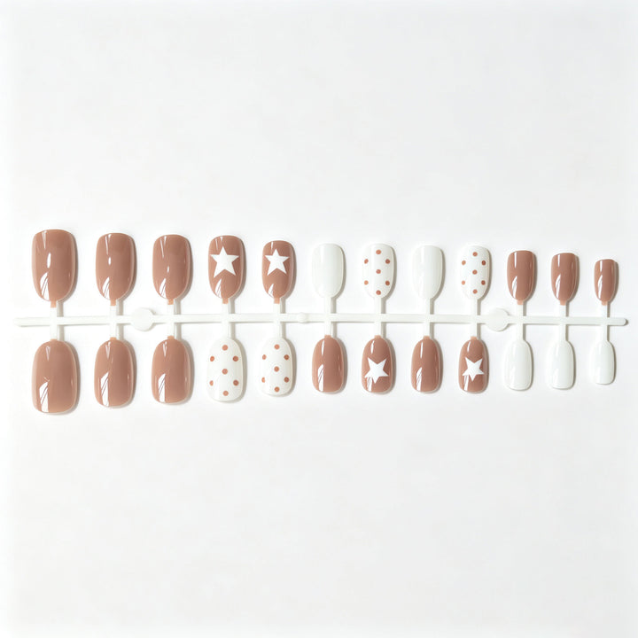 Artistic Star and Dot Nail Art Set