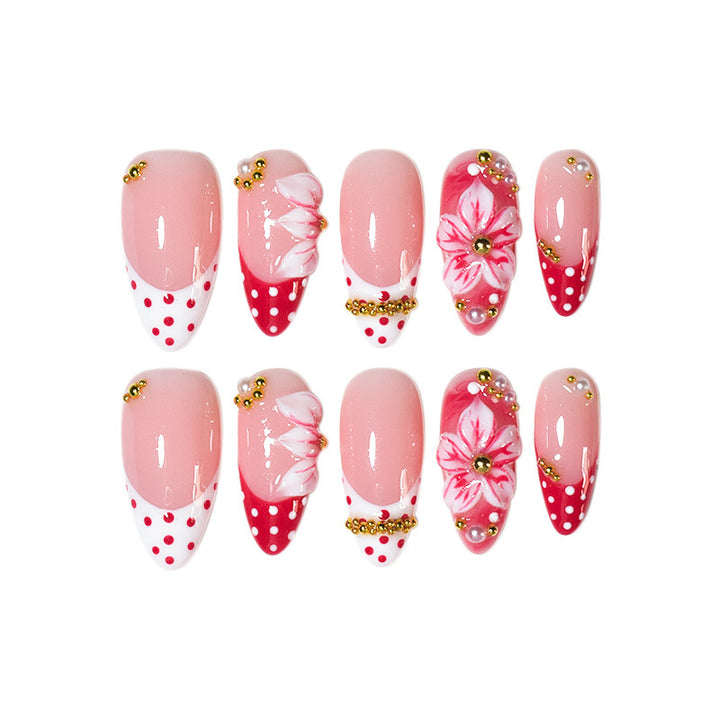 3D Floral Nail Art Press-On Set Kalsten