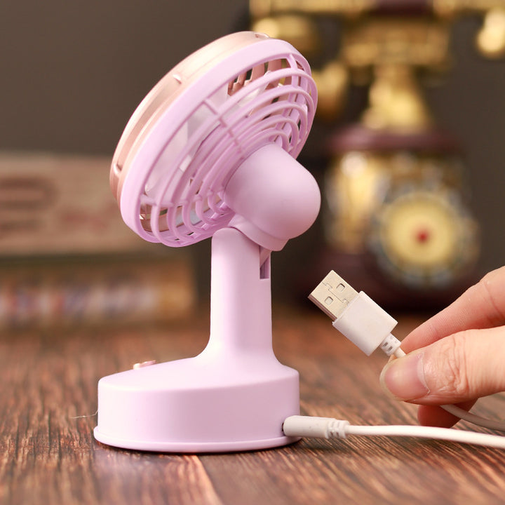 Unisex nan compact portable USB rechargeable mini desk fan with adjustable tilt Kalsten