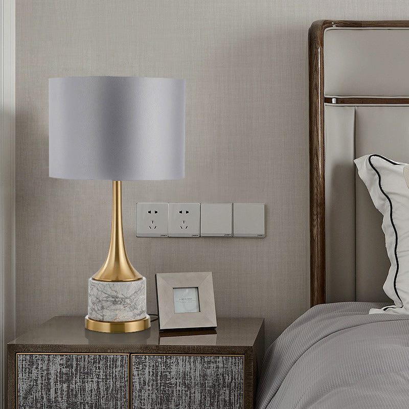 Elegant Marble and Gold Table Lamp
