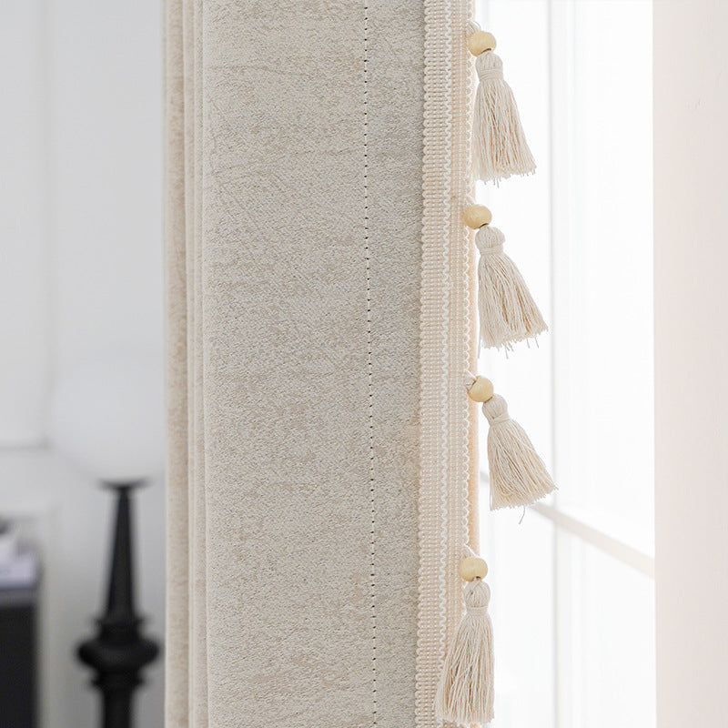 Decorative curtain with tassel trim Kalsten