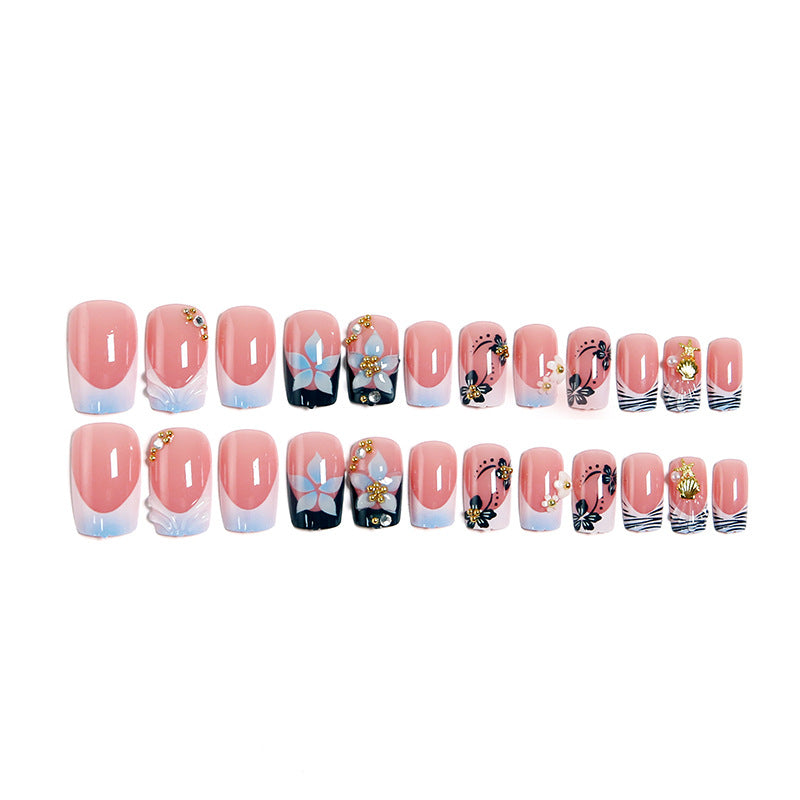 Creative Nail Art Set with Flower and Butterfly Design Kalsten