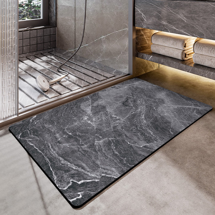 Unisex Marble Pattern Bath Mat Kalsten
