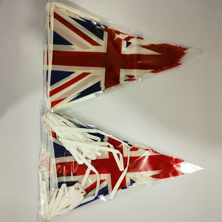 Independence Day outdoor patriotic triangle pennant bunting garland with reinforced tie tape Kalsten