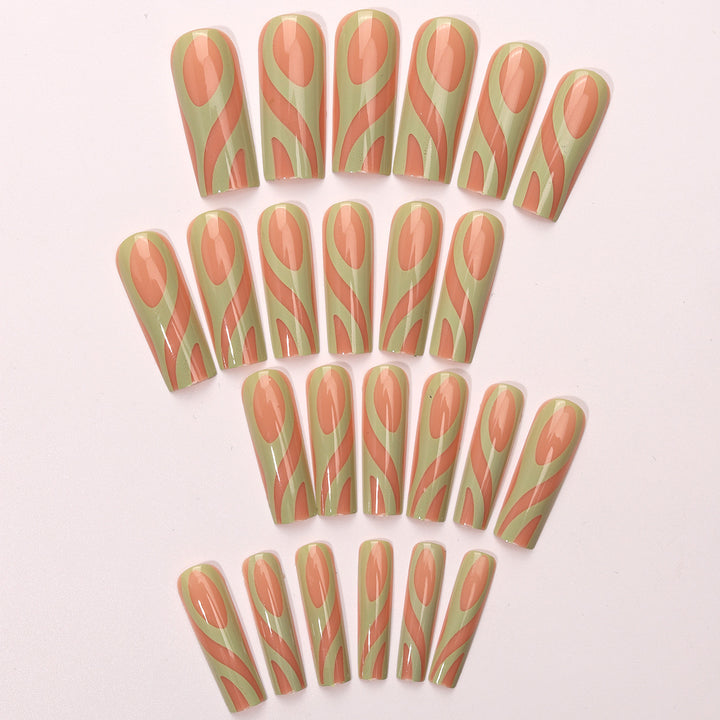 Creative Abstract Art Press-On Nail Tips Kalsten