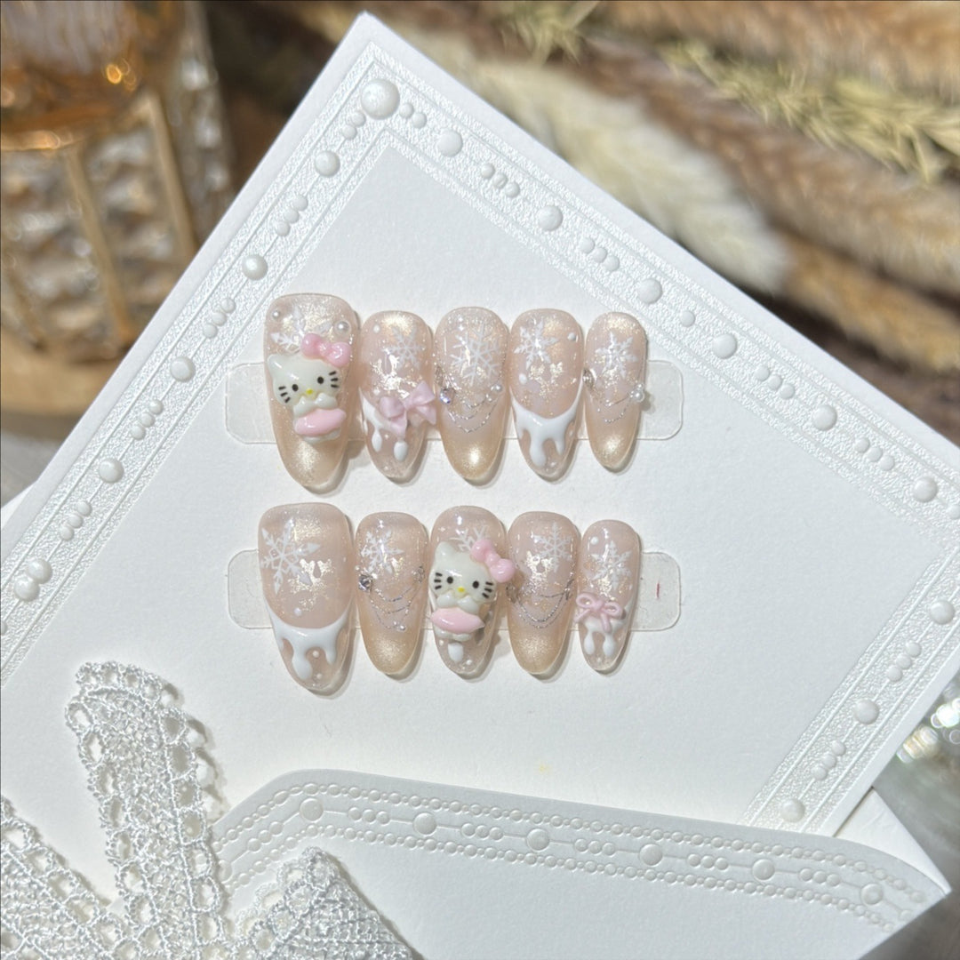 Decorative Themed Press-On Nail Art Set Kalsten