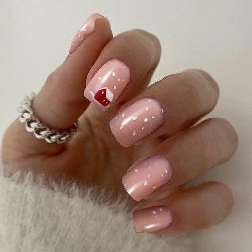 Premium Glossy Glittering Almond-Shaped Press-On Nails Kalsten