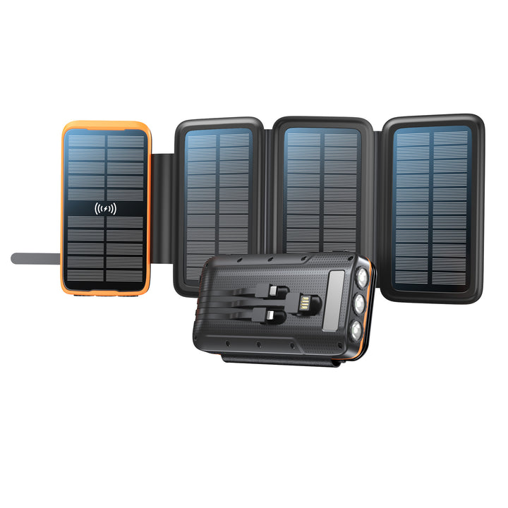 Portable Solar Powerbank with Wireless Charging and LED Lamp Kalsten